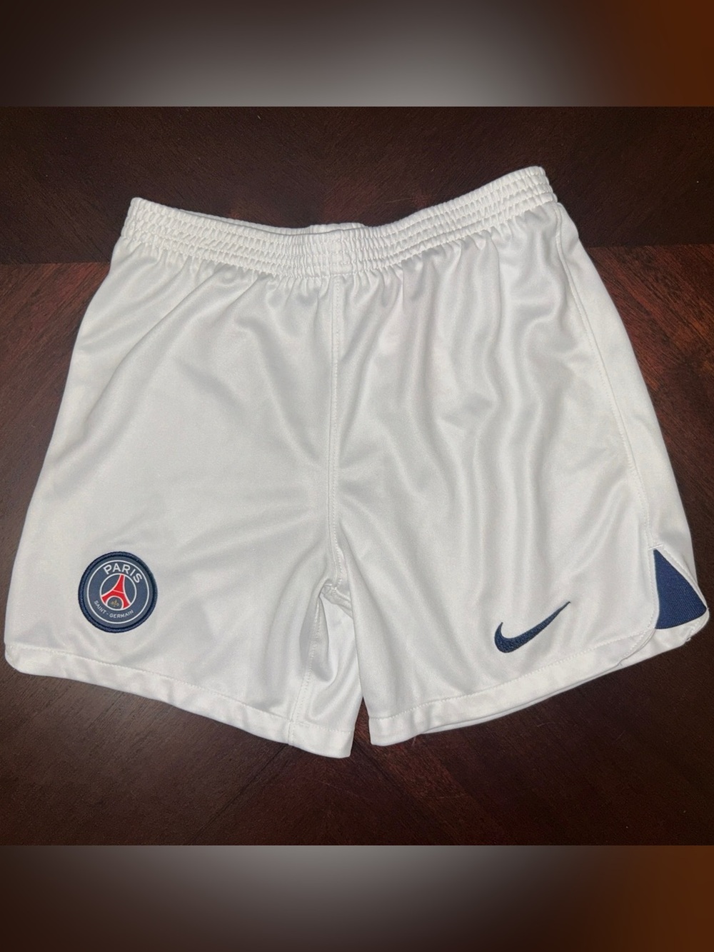 Nike PSG Paris Saint-Germain White Soccer Shorts Youth XL